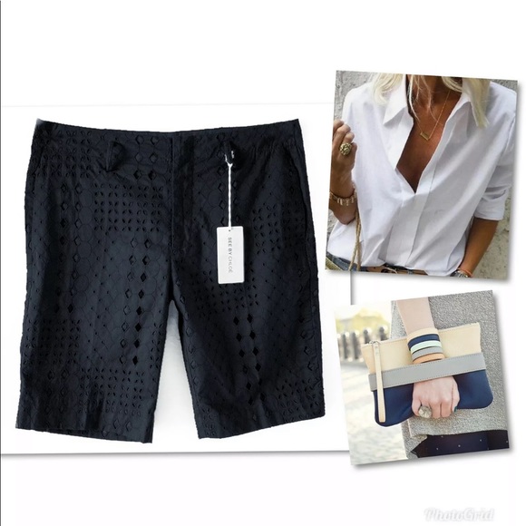 See By Chloe Pants - SEE BY CHLOE BLACK EYELET BERMUDA SHORTS SZ 8 $350 See By Chloe Pants - SEE BY CHLOE BLACK EYELET BERMUDA SHORTS SZ 8 $350